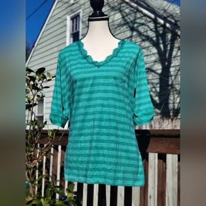 Bundle of 2 St. John's Bay XL Tops EUC